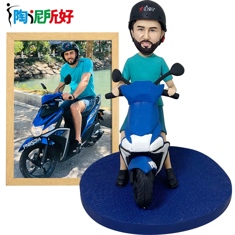 Clay Doll Bobbleheads Figurines Customized ,Bespoke Birthday Gifts for girlfriend,Personalized 3d sculpture with Photos