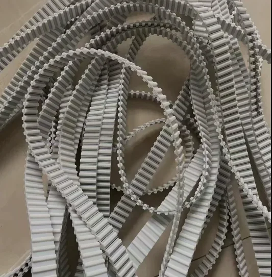 T5-2500 35mm Width 5mm Pitch White Polyurethane PU Steel Wire Cogged Synchronous Timing Belt
