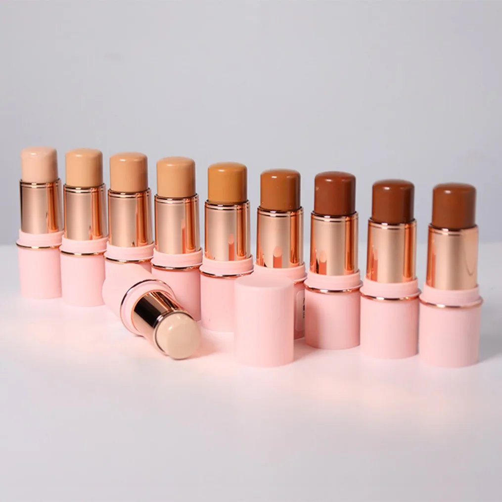 Trucco vegano Fondotinta viso Contorno Stick Controllo olio Idratante naturale Stick correttore evidenziatore con etichetta privata a lungo termine