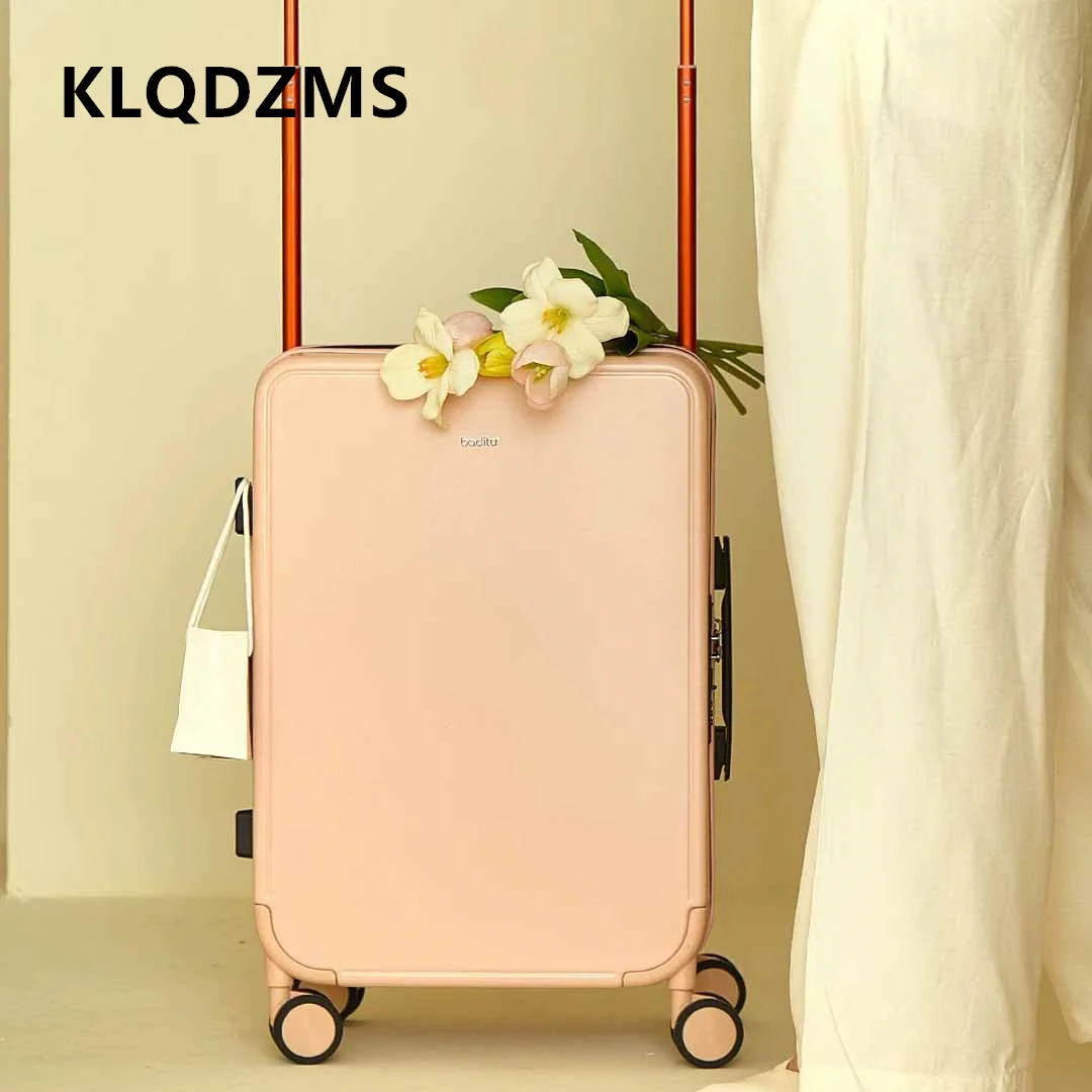 KLQDZMS Wide Pull Suitcase 18”20 Inch Universal Wheel Boarding Case 24 Inches Student Lightweight Password Travel Suitcase Bag