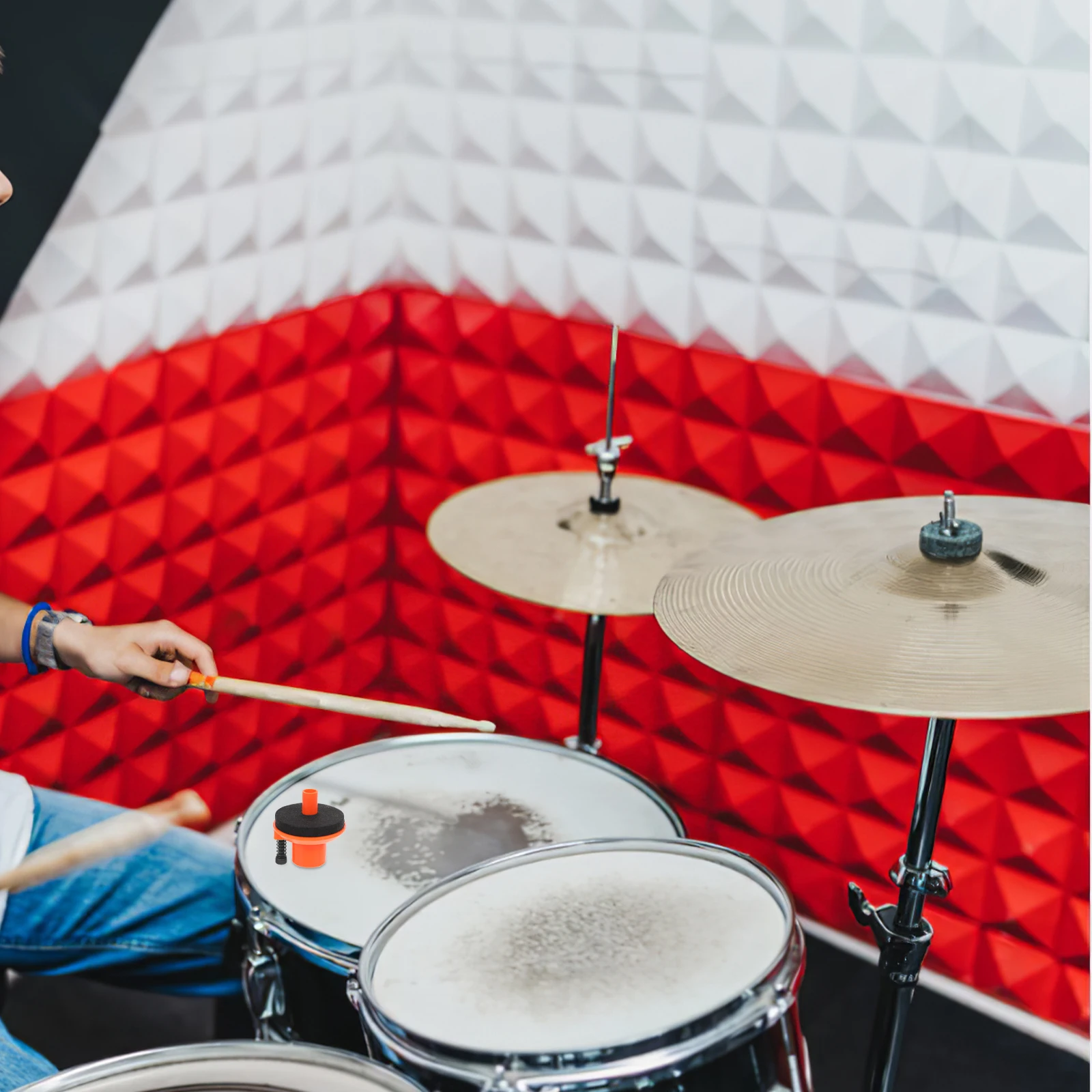 

1pcs Hi-hat Clutch Pad 2.2mm Orange Large Mouth Drum Hardware Cymbal Stand Accessories Replacement Felt Percussion Parts