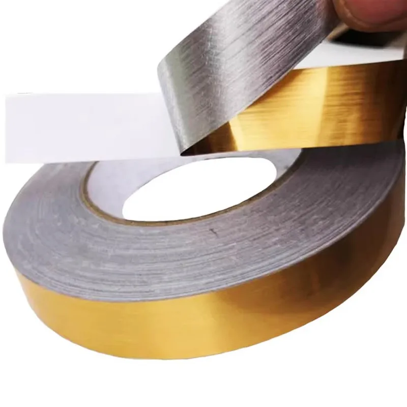 20m Self-Adhesive Tile Stickers Tape Floor Waterproof Wall Gap Sealing Strip Gold Silver Tile Beauty Seam Sticker HomeDecoration