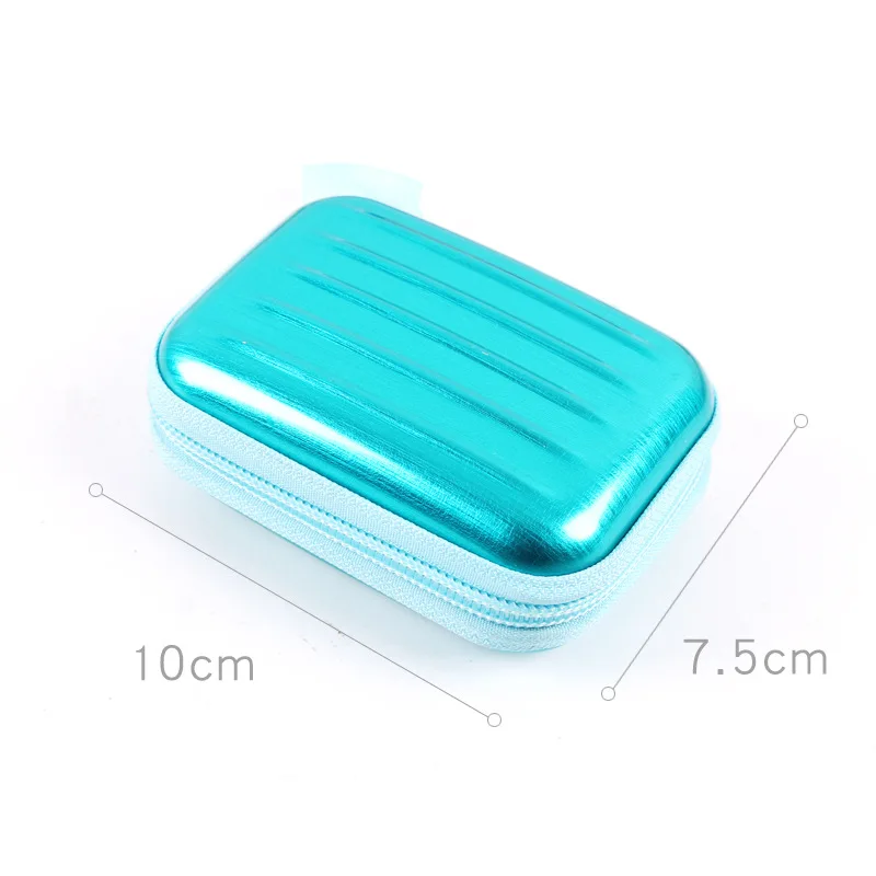 Portable Mini suitcase storage box storage bag travel cosmetic storage makeup bag jewelry storage bag lipstick bag purse