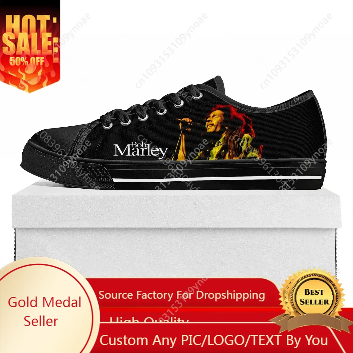 

Reggae Rock Music Star Bob Marley Low Top High Quality Sneakers Mens Womens Teenager Canvas Sneaker Couple Shoes Custom Shoe