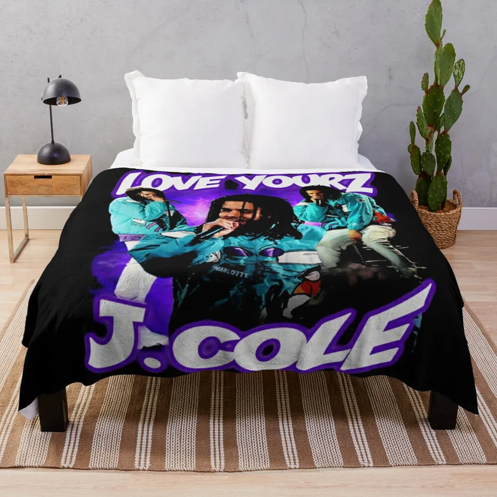 

Love Yourz J.Cole Vintage Throw Blanket Hair Summer Blankets