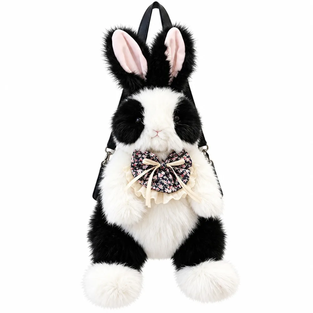 Gifts Plush Plush Rabbit Backpack Soft Cute Stuffed Rabbit Toy Wearable Shoulder Straps Bunny Plush Backpack Birthday