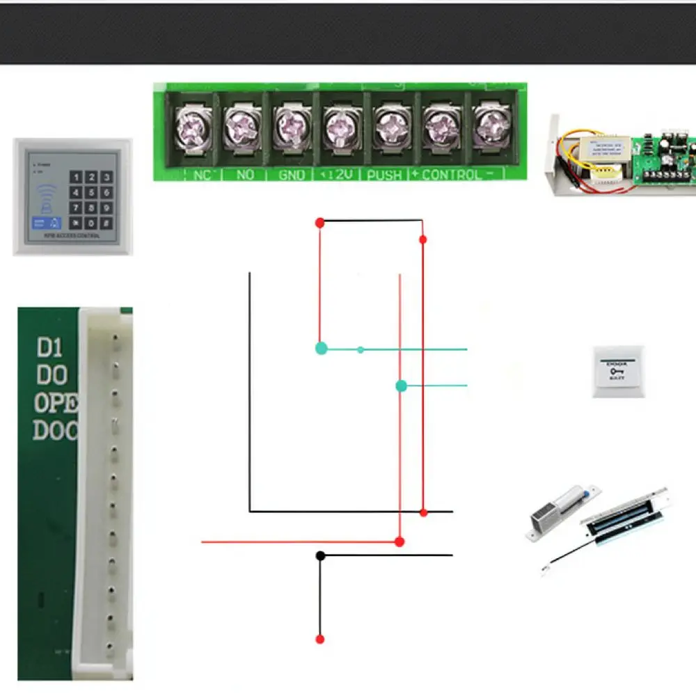 RFID Door Security Access Controller Keypad 125KHz Proximity Card Reader Password Entry System For Industrial Use