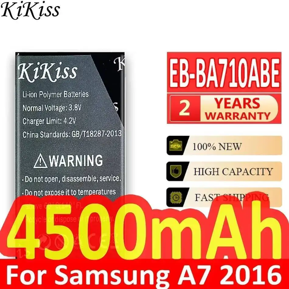 

Mobile Phone Battery EB-BA710ABE 4500mAh For Samsung Galaxy A7 2016 Edition A710 SM A710F A7100 A7109 EB BA710ABE