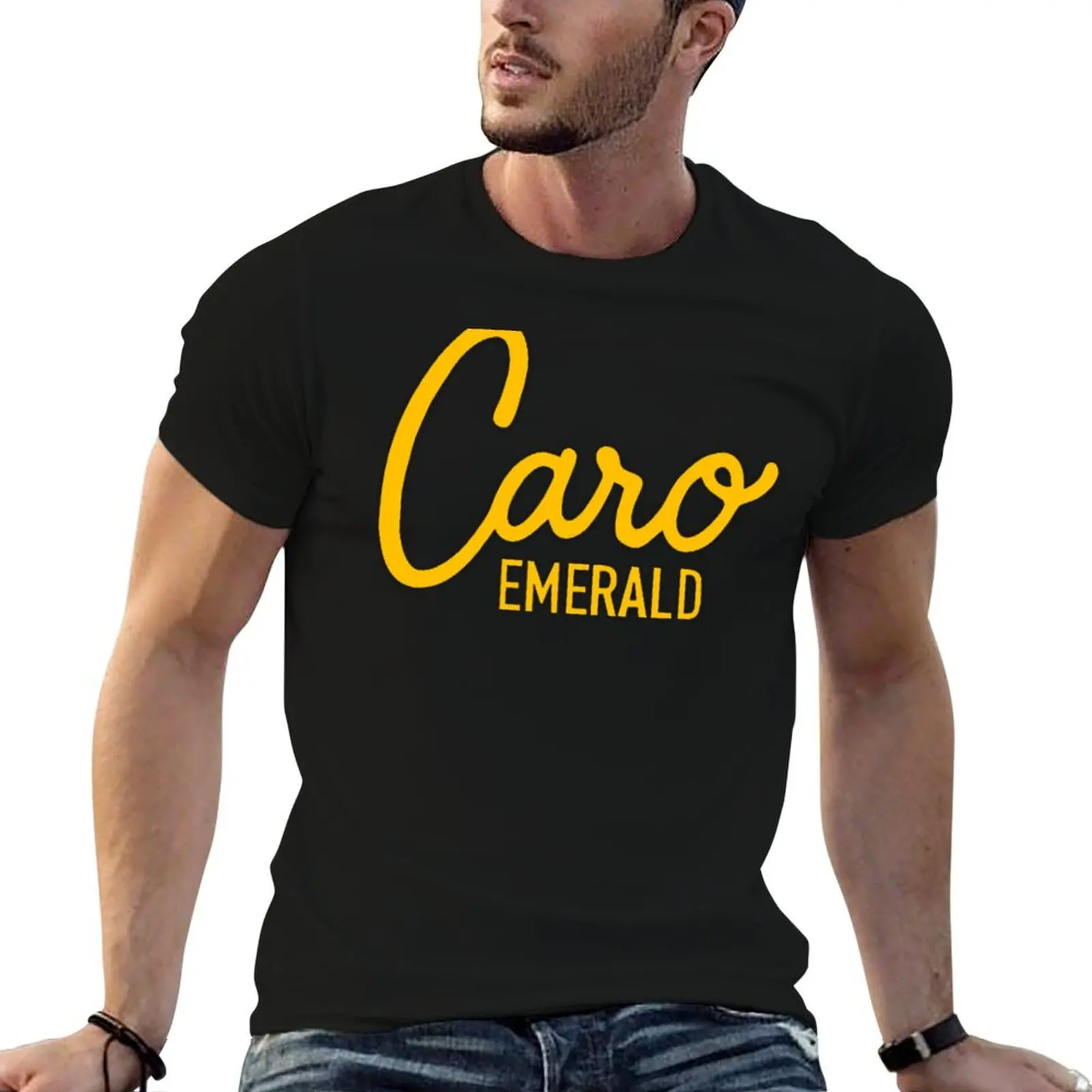 Caro Emerald Dutch Netherlands T-Shirt Everyday Wear Basic Short Sleeve Top