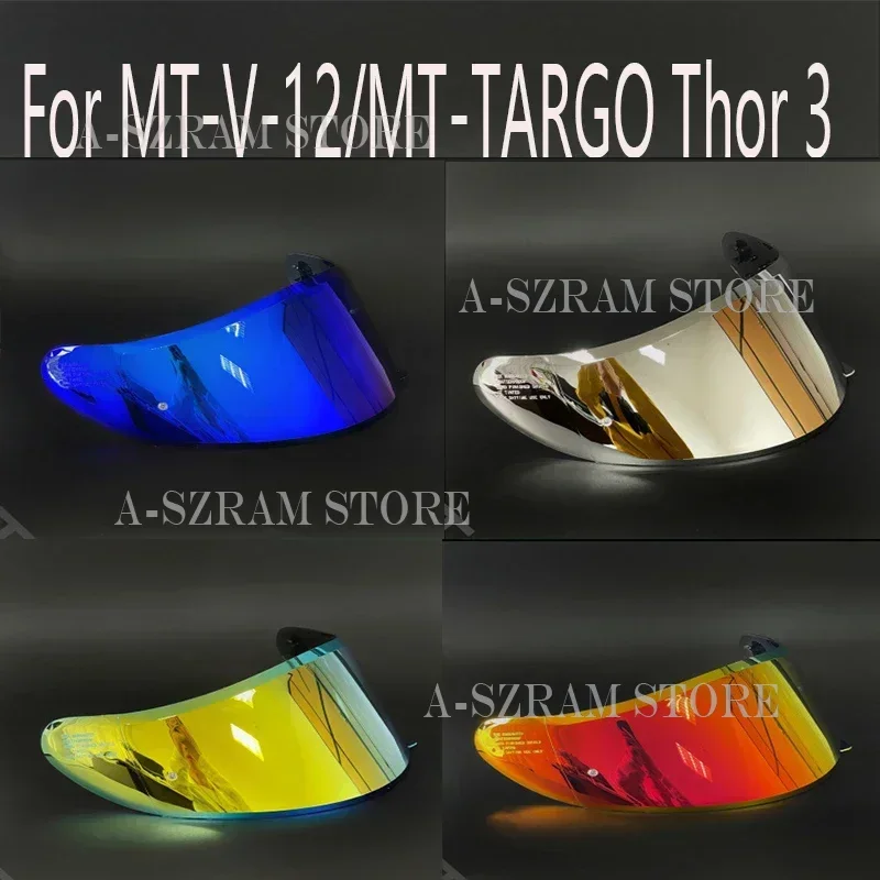 

Motorcycle helmet lens Visors For MT-V-12/MT-TARGO Thor 3 helmet lens Anti-UV Goggles Anti-fog stickers Accessories Parts