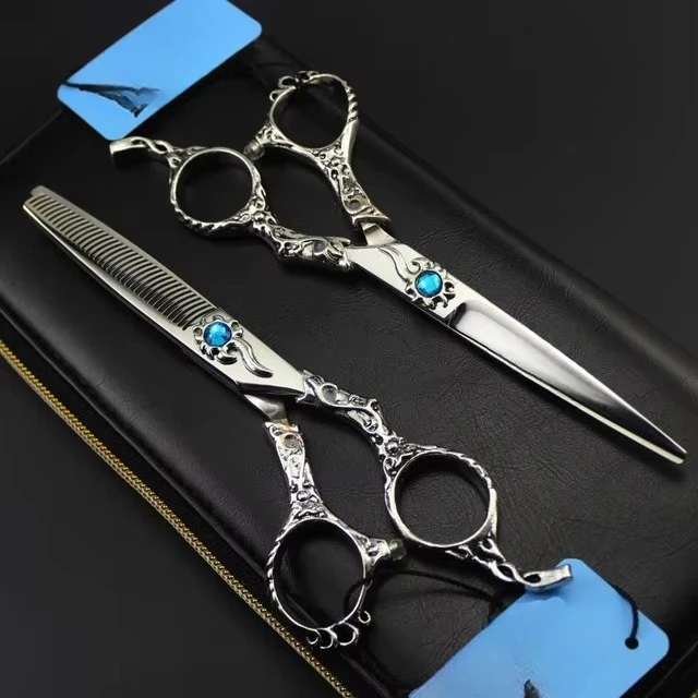 6.0 Inch  Styles Profissional Hairdressing Scissors Hair Cutting Scissors Barber High Quality  Easy to Cut