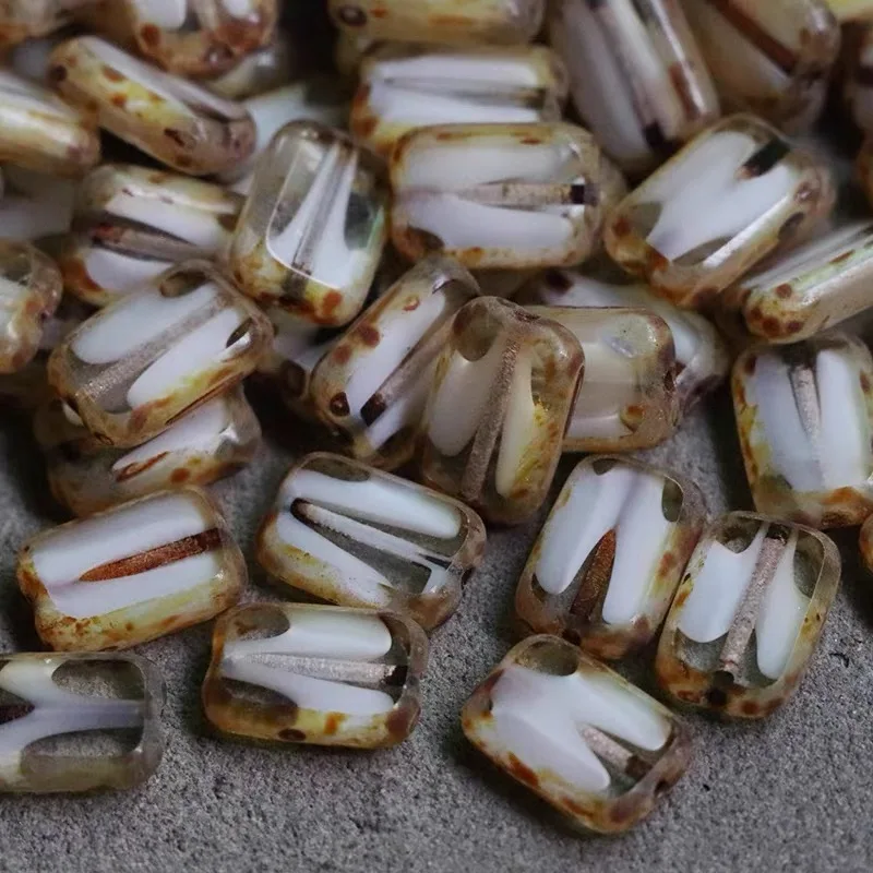 20pcs  12*8mm  (Multiple colors) handmade beadeds bracelet necklace earrings loose jewelry DIY semi-finished production