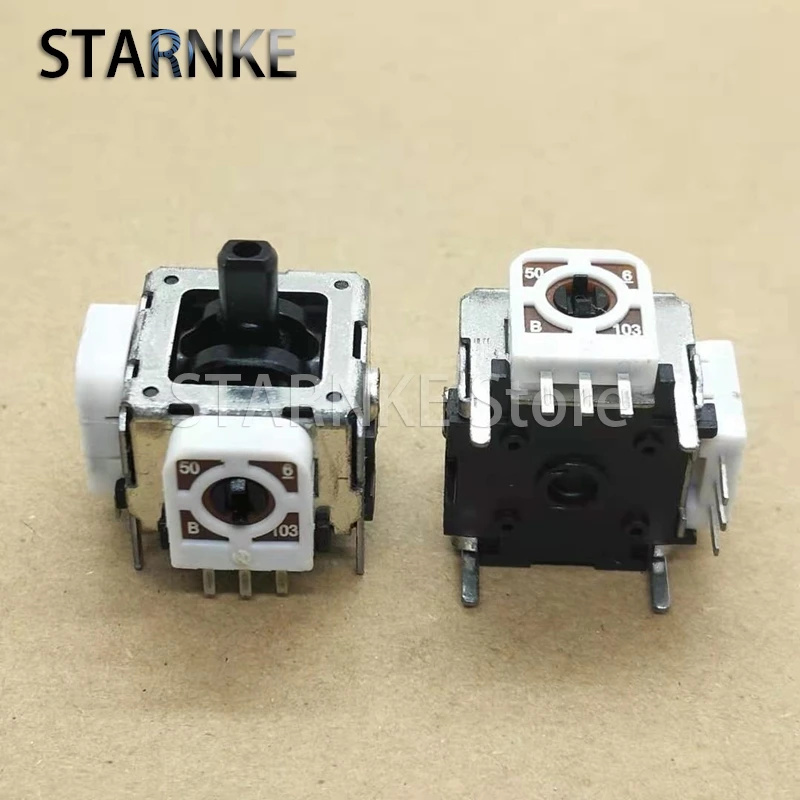 5PCS B10K Game Console Handle Potentiometer 360 Degrees Back To Center 3D Model Aircraft Rocker Potentiometer B103 Rocker Switch