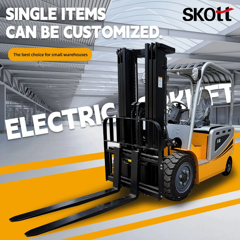 3 Ton Electric Forklift, Fast Charging & Long Lifespan Battery, Intelligent Management System(Customized)