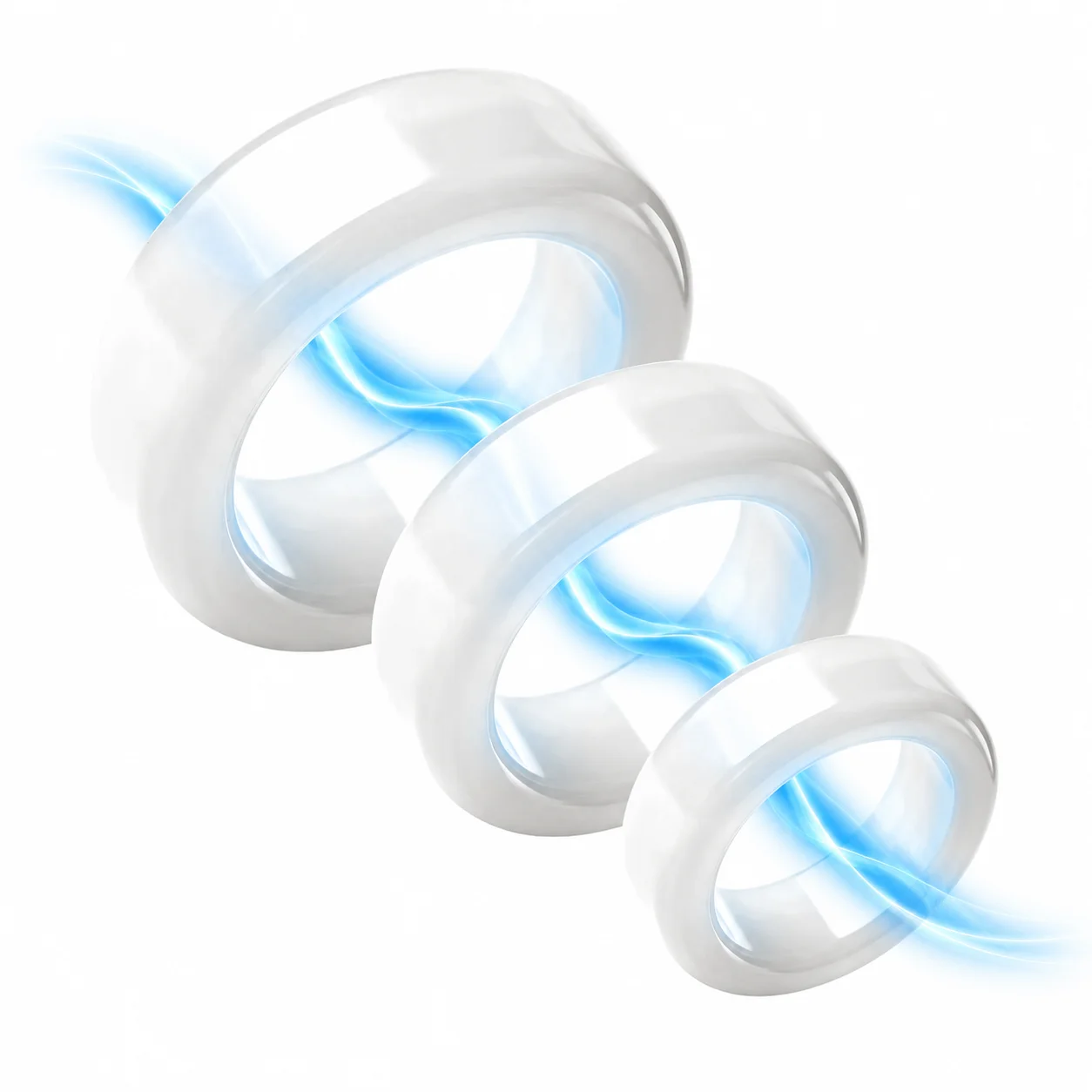 Couple Ring Set - Anneaux péniens pour hommes, retardateur d'éjaculation,