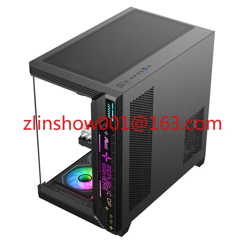 سطح المكتب الزجاج المقسى RGB Atx كامل برج حالة Gamig الكمبيوتر حالة الكمبيوتر خزانة الحالات والأبراج #5
