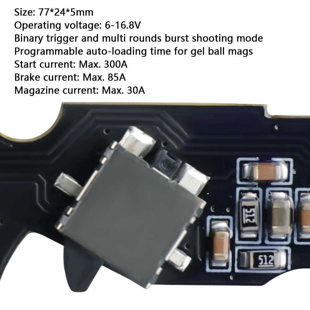 T238 MOSFET DTU 1.42 V3 QUALITY Micro Switch Mechanical Sensor Programmable Pre-coking for AIRSOFT Gel Blaster V3 Gearbox