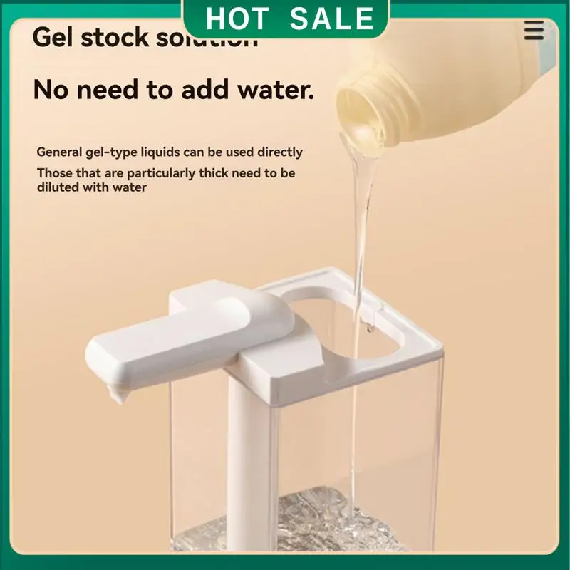 توصيل 24 ساعة موزع صابون أوتوماتيكي بدون تلامس تصميم ذكي حثي 490 مل سعة كبيرة للاستخدام المنزلي والمكتبي