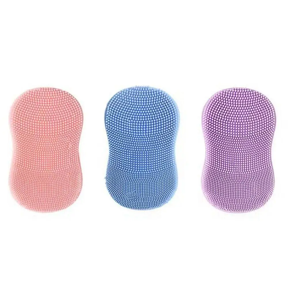 1/3Pcs Soft Silicone Facial Cleansing Brush Face Exfoliator Blackhead Acne Removal Face Scrubber Skincare Facial Cleansing Brush