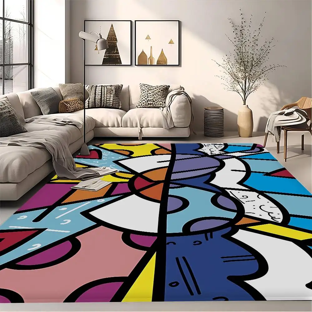 B-Britto Room Mats Retro Multiple Choice Living Room Kitchen Rug Non-Slip Welcome Rug