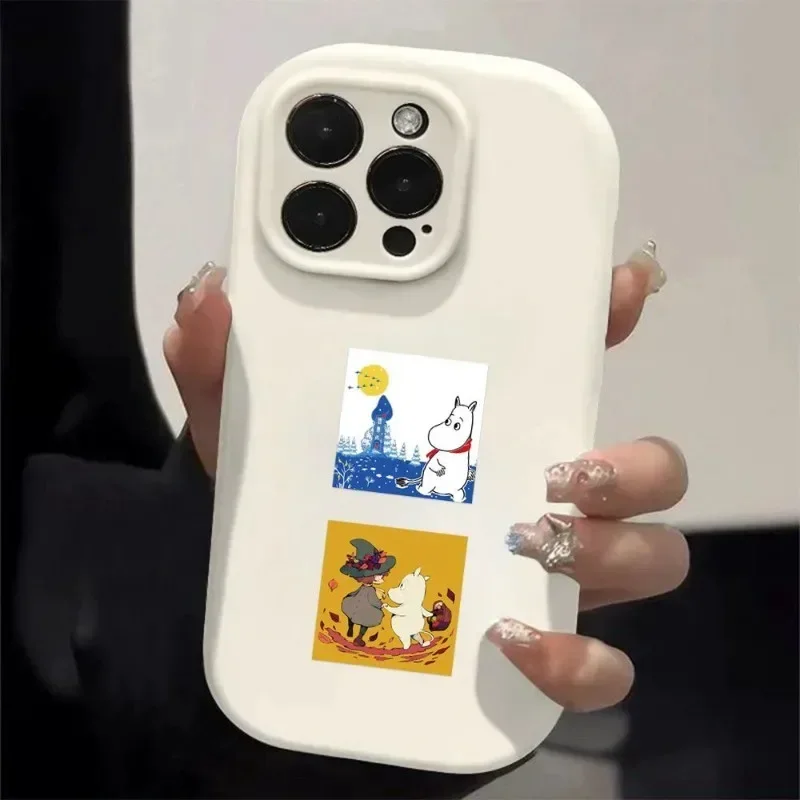 Niedliche Anime-Moomin-Serie 500 Stück Aufkleber Cartoon Kawaii Charakter Kreativität HD-Druck DIY Handyhülle Graffiti-Aufkleber – Detail 6