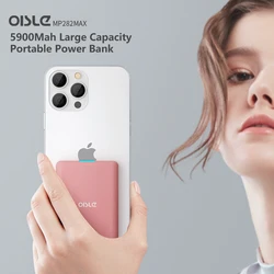 OISLE 5900mAh Lightning External Battery Case Fast Charging Portable Charing Mini Power bank For IPhone 13 12 11 14 Mini 78Se6S2