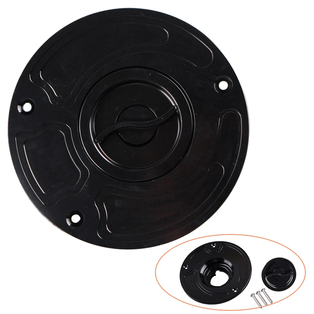 Black Aluminum Motor Fuel Gas Tank Cap Cove Replacement For Yamaha YZF600R 1998 - 2007 For YZF R1 R6 1999- 2012