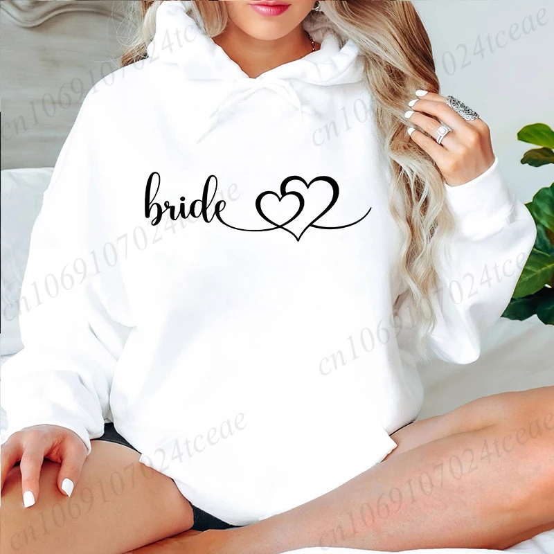 كنزات نسائية بغطاء للرأس ملابس علوية مريحة لفريق العروس العازبة ملابس رياضية لوصيفة العروس وحفلات الزفاف مع قلنسوة سوداديرا فيلبا موليتوم #3