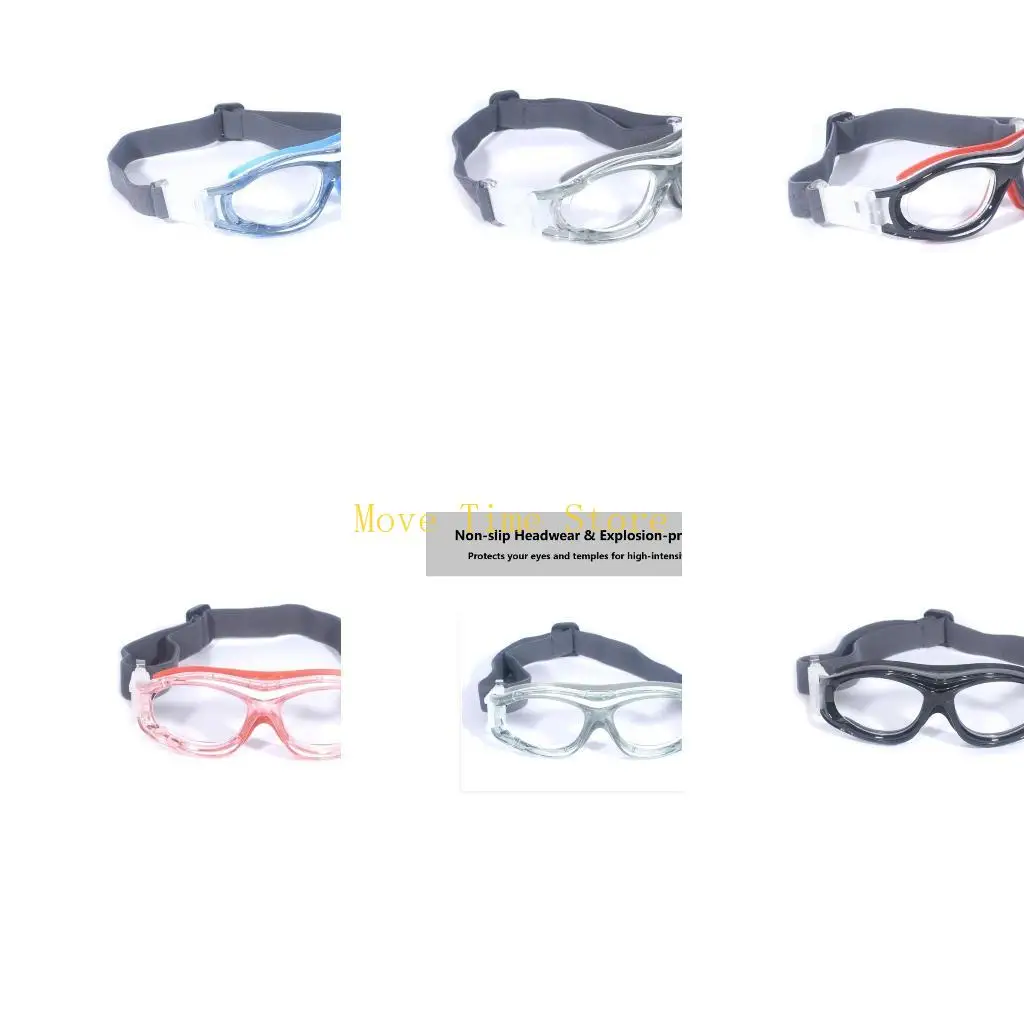 92ME كرة القدم كرة القدم نظارات رياضية نظارات نظارات العين حزام قابل للتعديل نظارات رياضية نظارات السلامة الواقية لكرة السلة