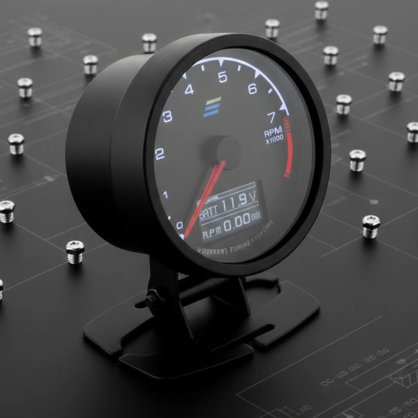 

Water Temperature Gauge Multi-Function Oil Pressure Gauge Dashboard Meter Easy Installation Vehicle Display Illuminated Face
