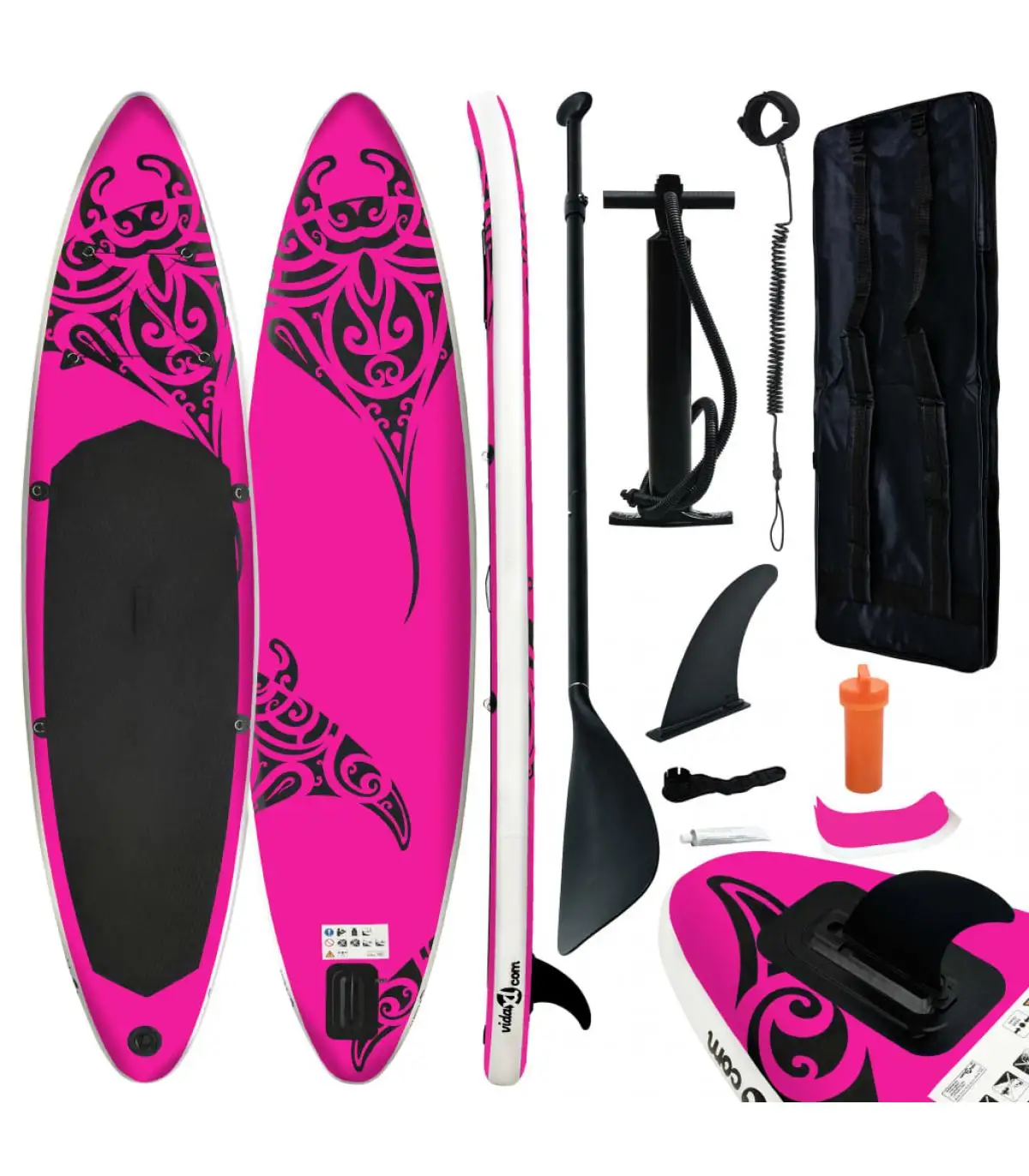 Pink 305x76x15 cm Inflatable Paddleboards paddle board set