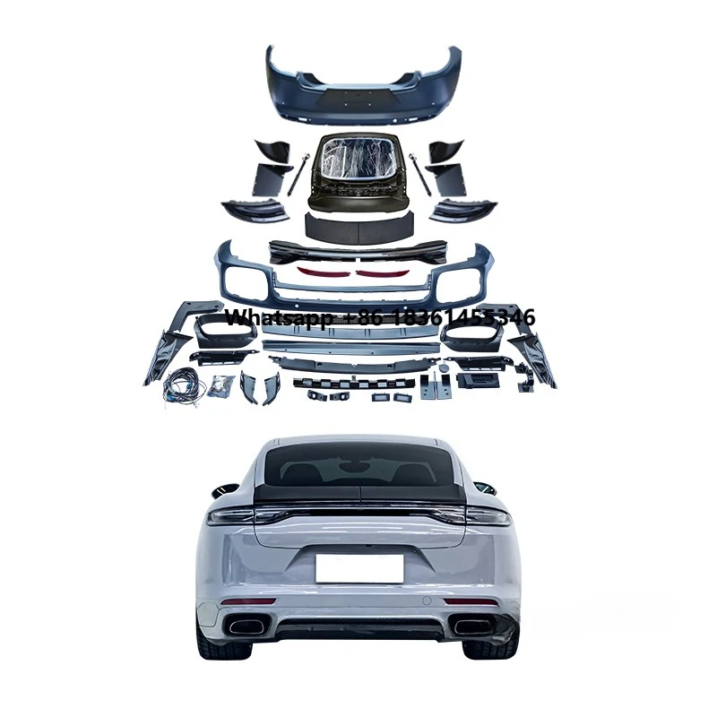 

Car Modification Upgrade 971 TurboS Rear Bumper Tailgate Taillights 970.1 970.2 Spoiler Body Kit for 970 Car Bodykit