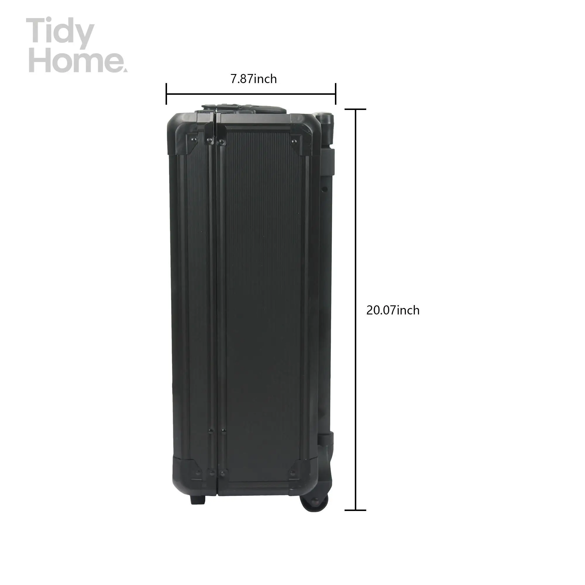 Black Hand Tool Box with 4 Layers of Toolset and Wheels tool storage box rolling  organizer storage for tools safety waterproof