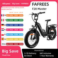Fafrees F20 Master Electric Bicycle 500W 48V 22.5Ah 20 inch MTB Mountain Bike Outdoor Carbon-fiber Fat Ebike for Adult