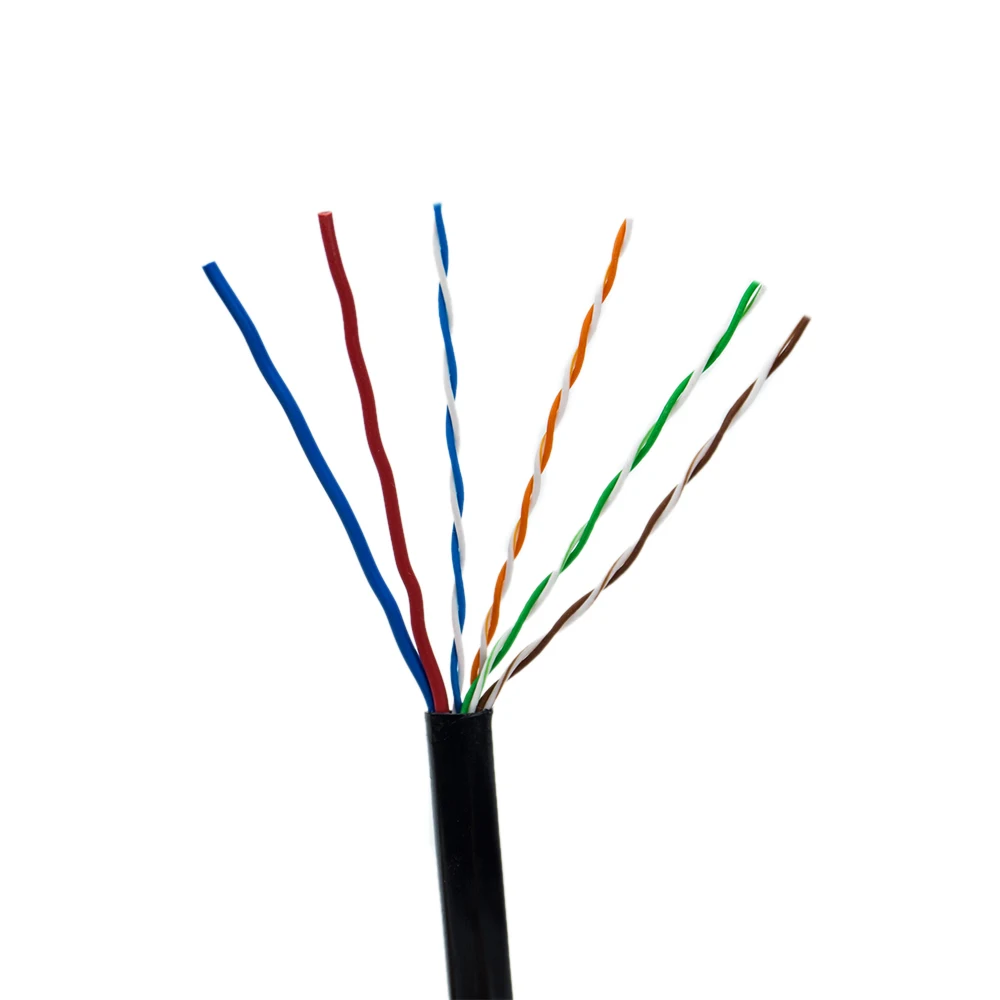 Computer Ethernet Cable Cat 5e Lan Cable 300m High Quality Outdoor 4pair Cat5e LAN CABLE With Power Wire