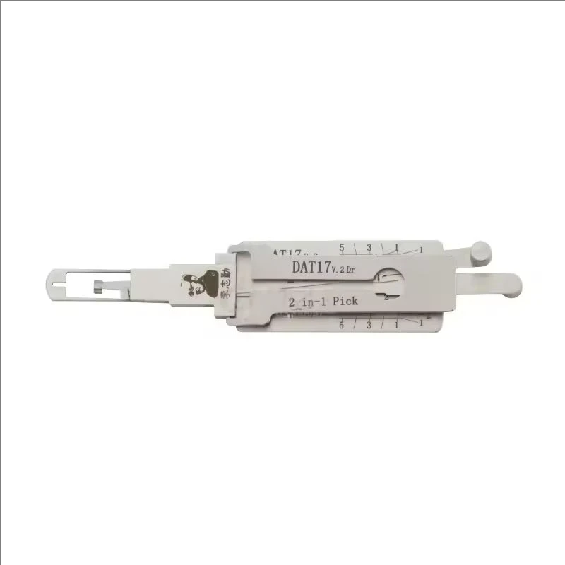 1PCS Lishi DAT17 2in1 Decoder and Lock Pick Master Key Locksmith Lockpick Dietrich Door Opener Decoder Car Key Tools Ganzua