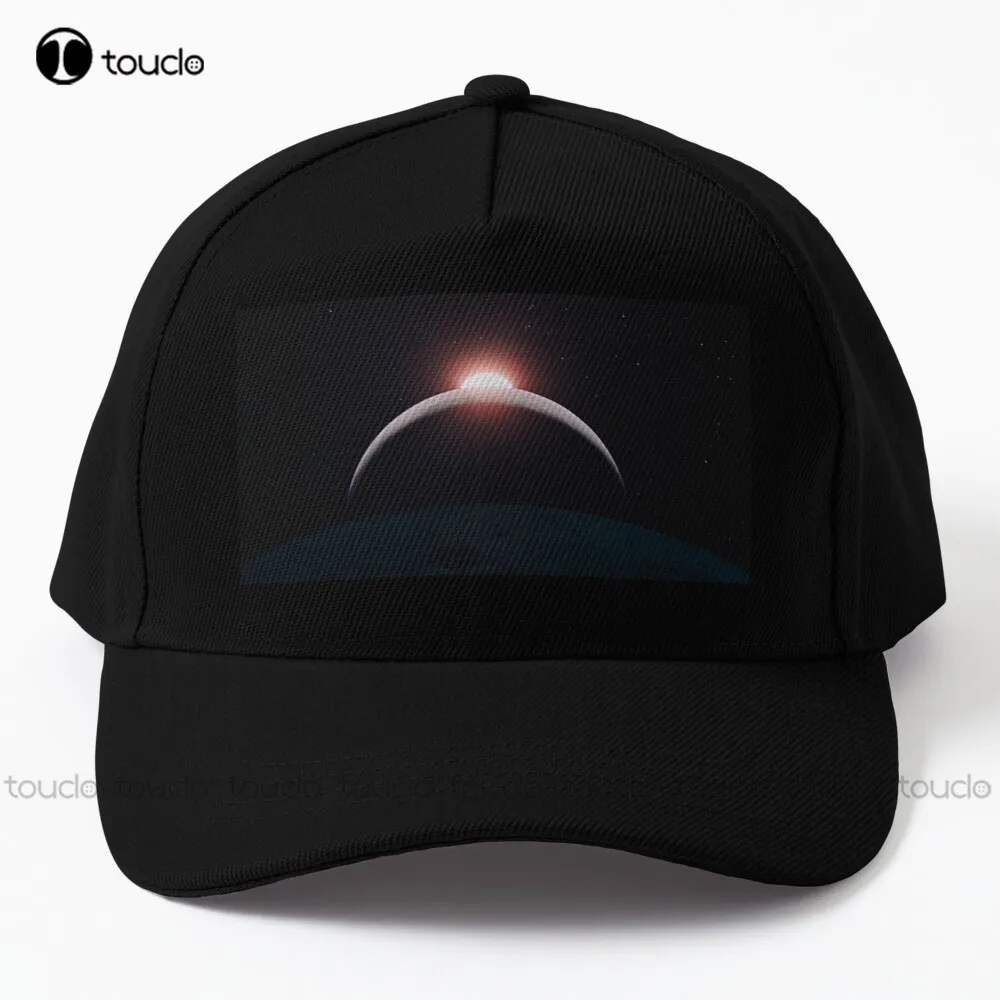 Moon Over The Sun From 2001 2001 A Space Odyssey  Baseball Cap Skull Cap Cotton Denim Caps Hip Hop Trucker Hats Custom Gift