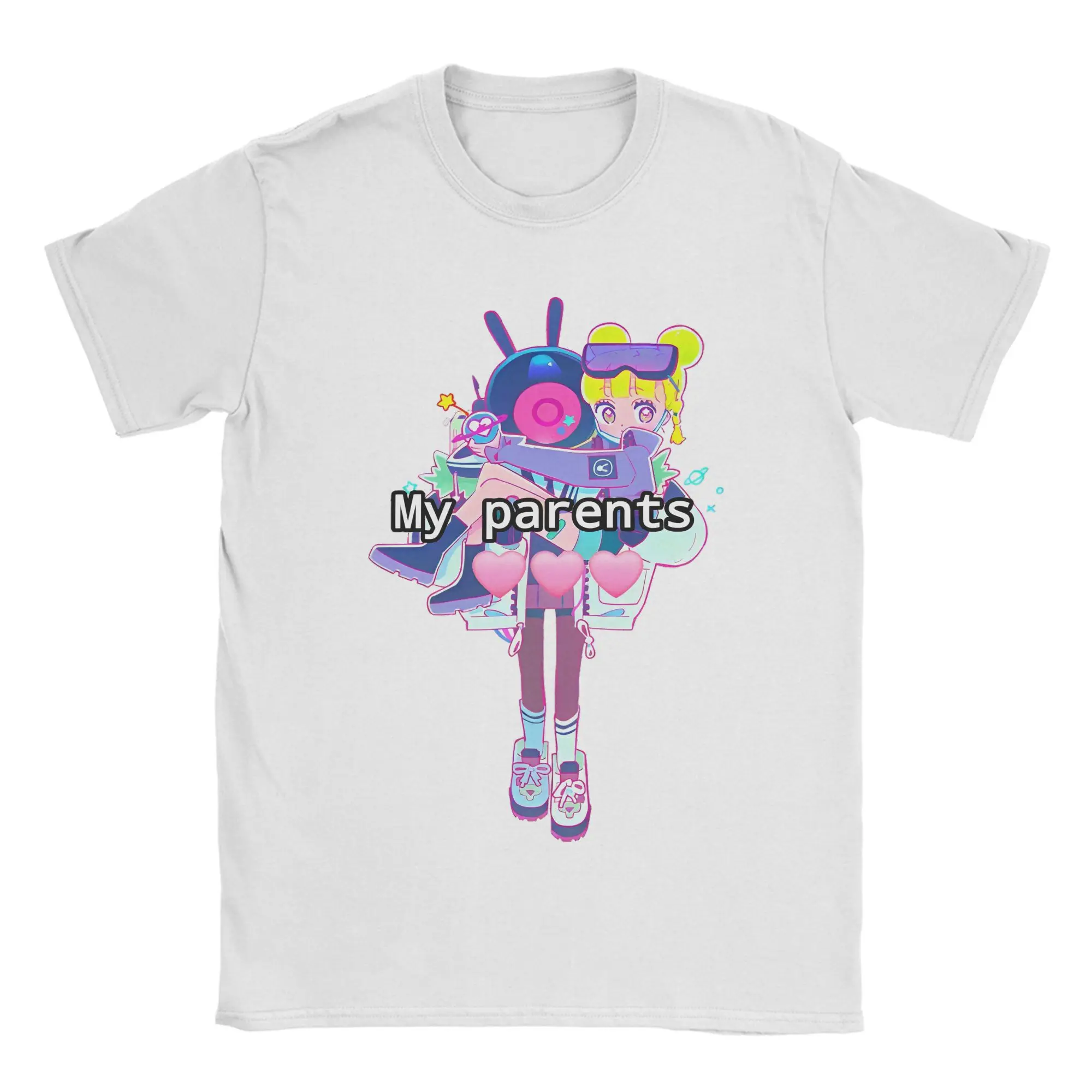

Men's Anime Game Alien Stage T Shirts Cotton Top Tees Summer Awesome Short-Sleeve T Shirt O Neck Hip Hop Casual Tee Shirt