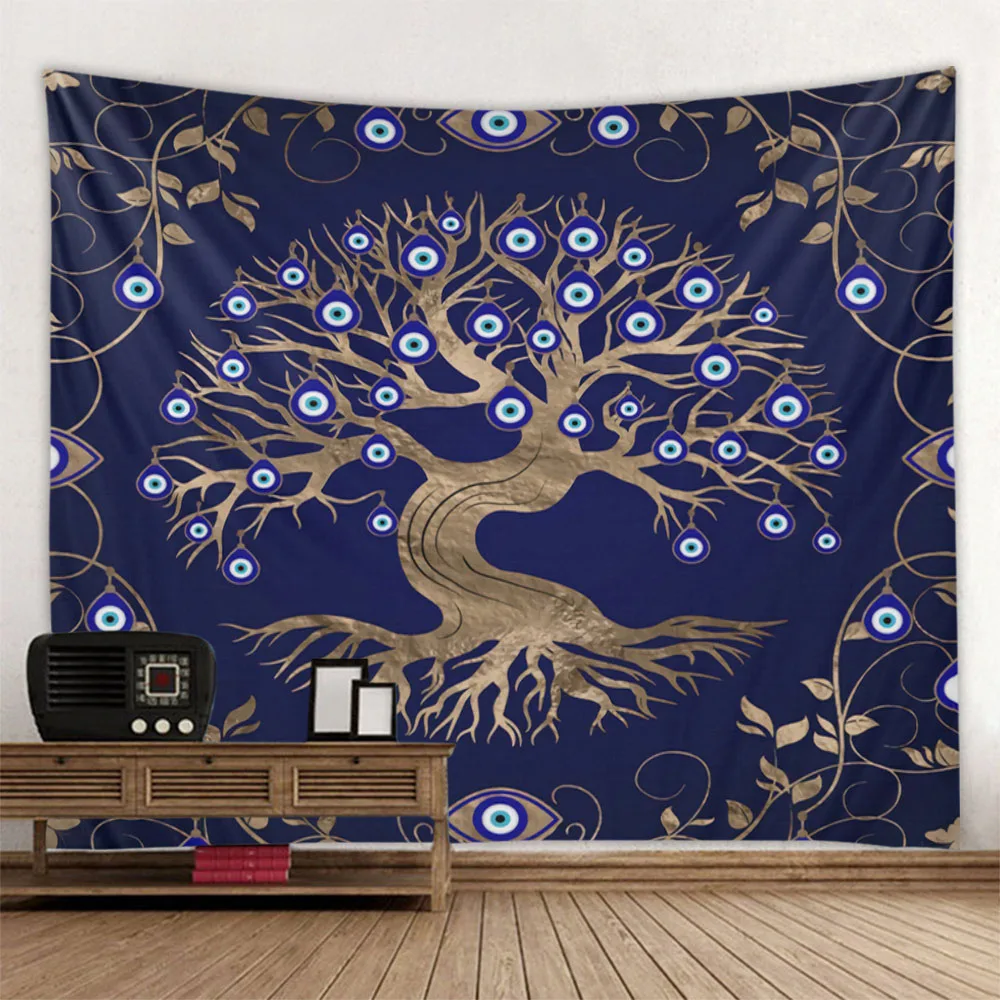 

Tree of Life Tapestry Wall Hanging Hippie Kawaii Room Decoration Aesthetics Home Wall Decoration Blanket Mandala Bohemia