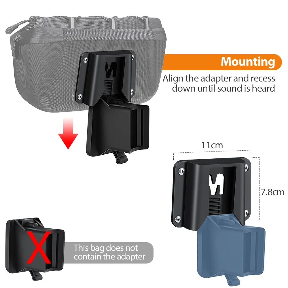 NEWBOLER Foldable Brompton Bag 2.5L Quick Release Waterproof Hard Shell Bike Handlebar Bag For Brompton Folding Bike view 4