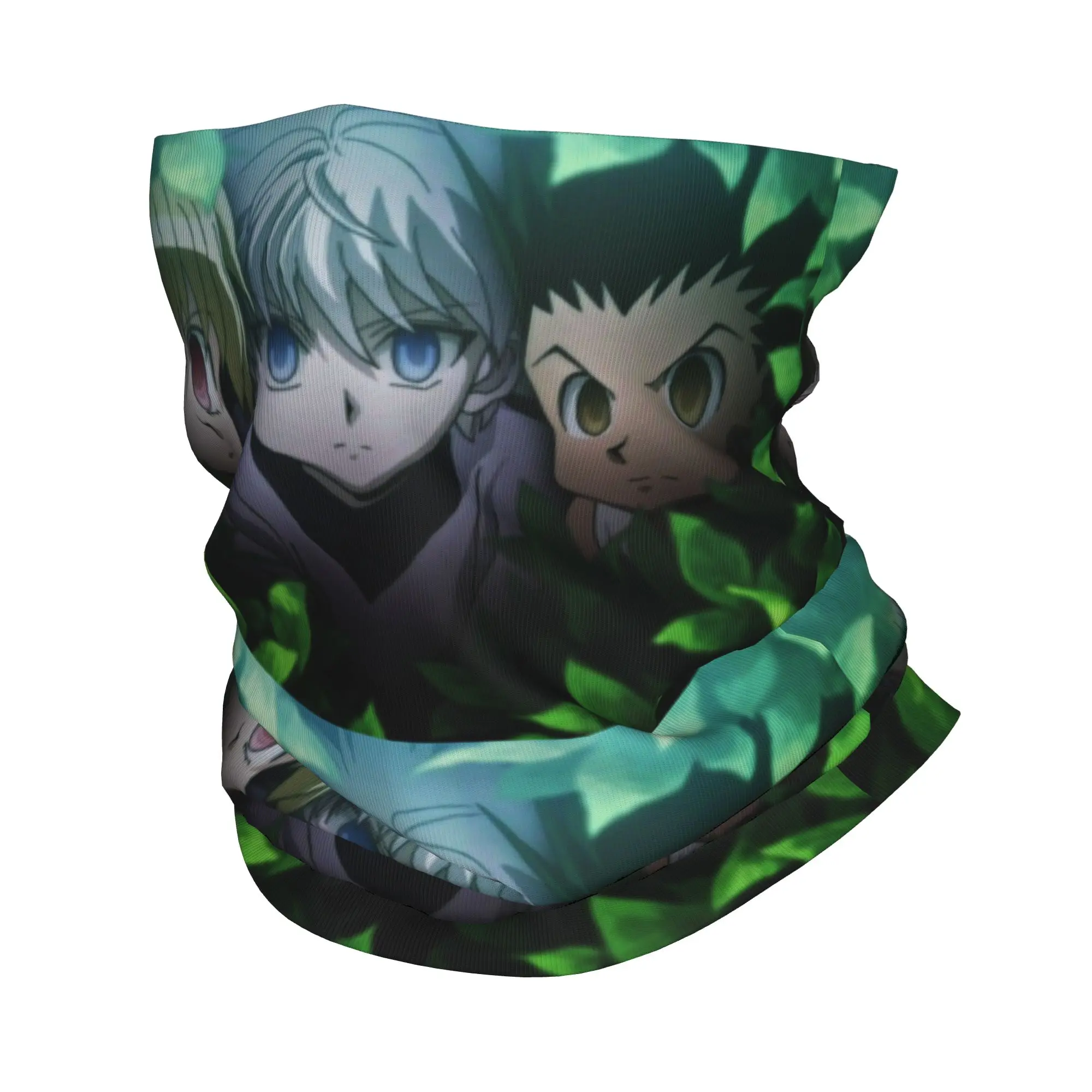 

Custom HXH Anime Neck Gaiter Women Men UV Face Shield Winter Bandana Scarf for Cycling
