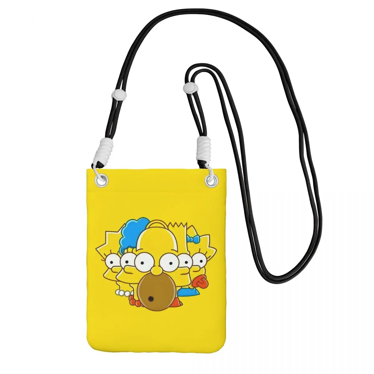 

Custom Simpsons Carry A Mobile Phone Bag Diagonally Men Women Casual Comedy Cartoon Mobile Phone Bag Traveling Phone Money Pouch