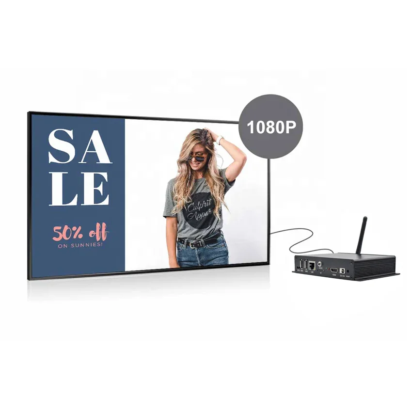 hot sale Indoor advertising free cloud based CMS digital signage media player box for digital menu boards