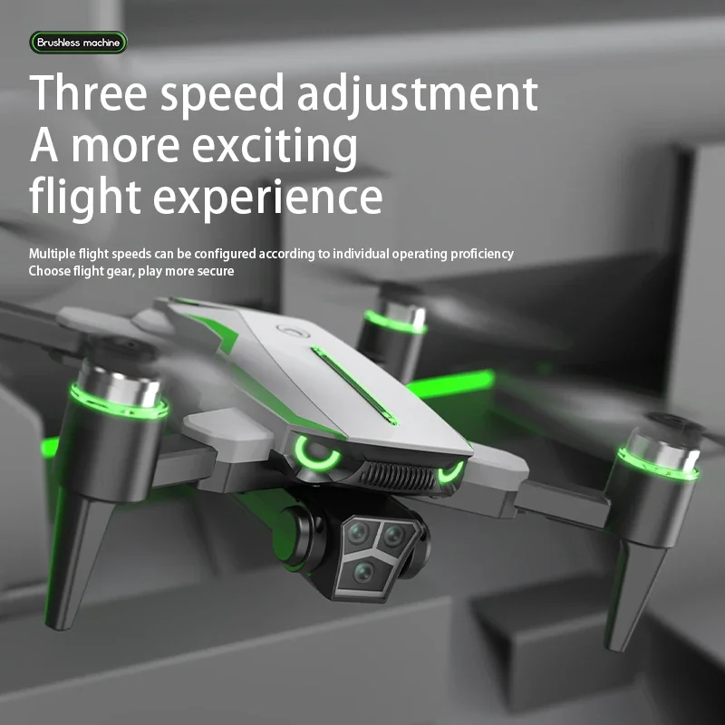 H17 Quadcopter Drone Brushless Flusso Ottico HD Doppia Fotocamera WIFI FPV RC Dron 4K ESC Volo Giocattolo di Controllo Remoto Rilevamento di Gravità