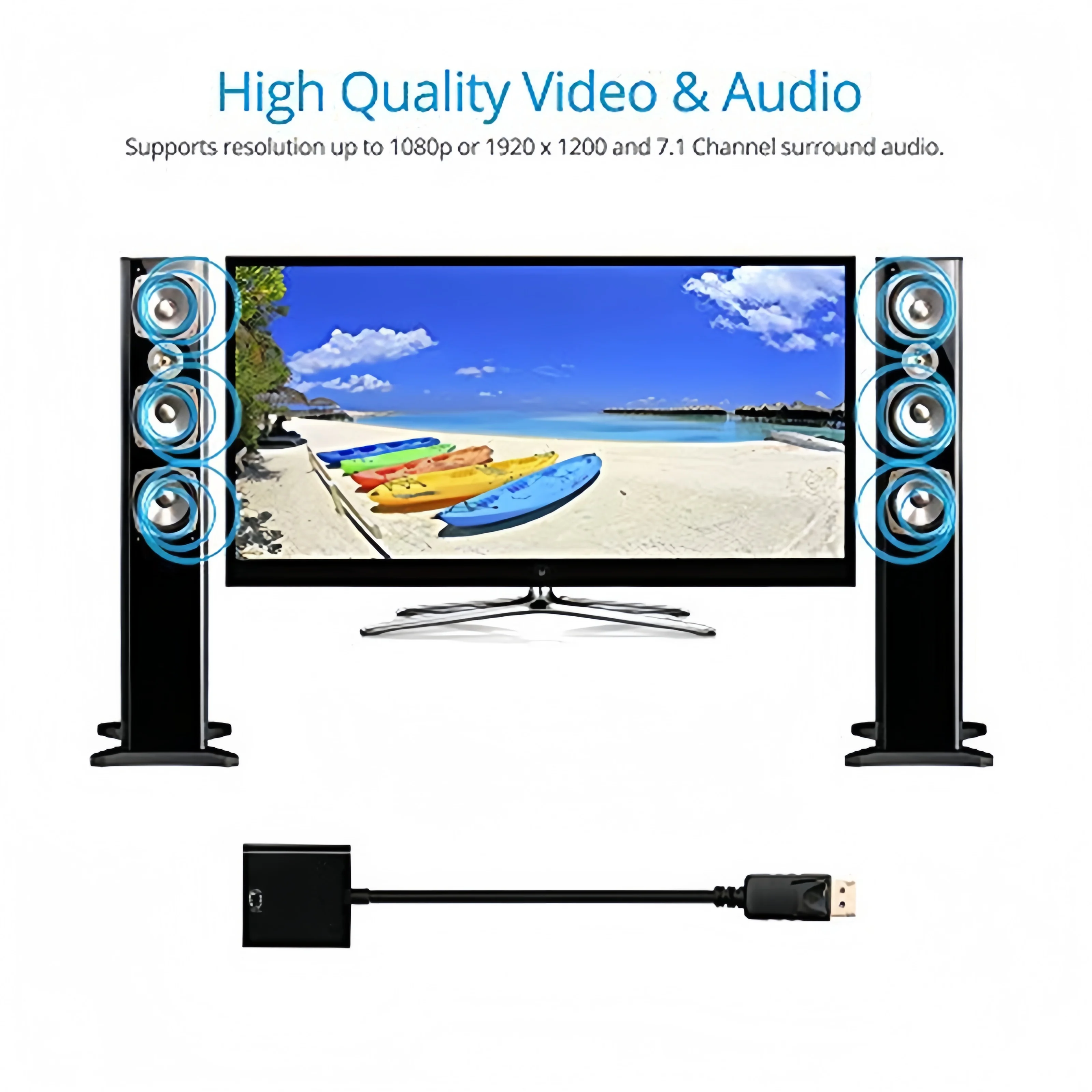 Адаптер Display Port к HDMI Кабель DP к HDTV 4K 30 Гц DP для HDMI Конвертер Кабель DP HDTV Конвертер для ТВ ПК Проектор