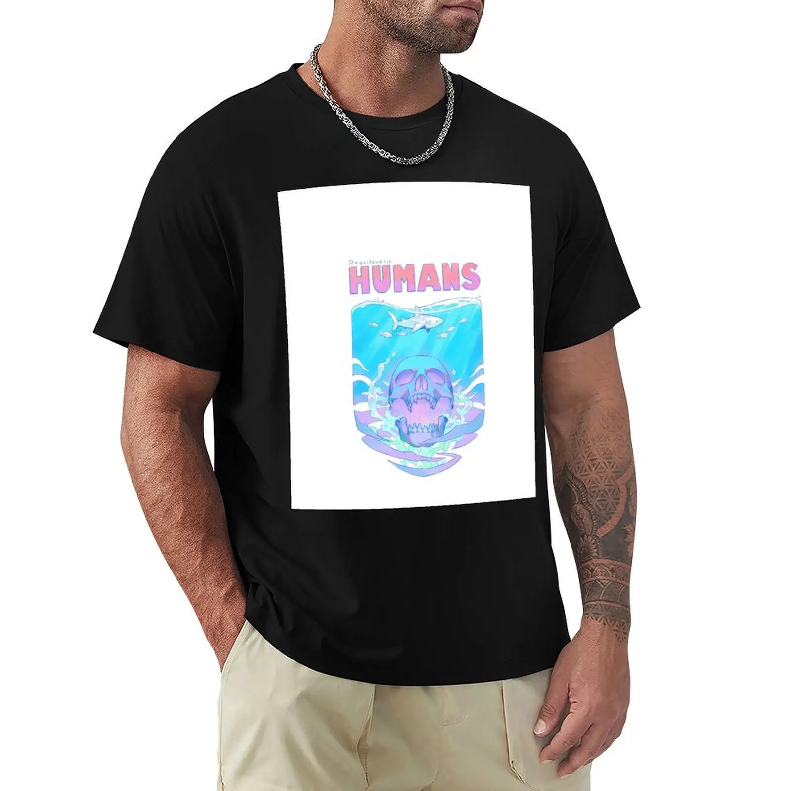 

HUMANS T-Shirt graphic tee shirt vintage t shirts T-shirts for men cotton