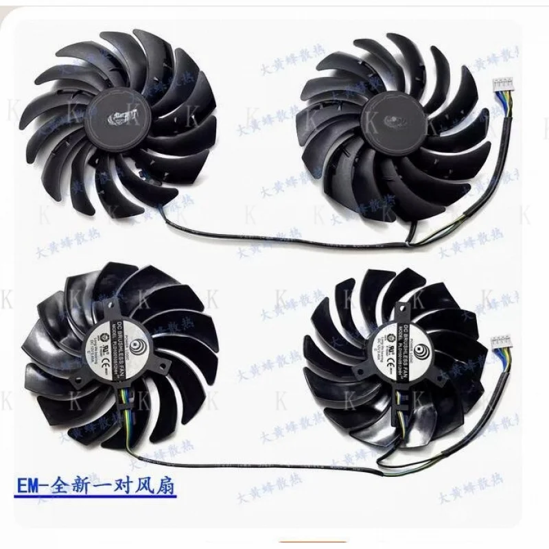 C  For MSI RX 5600XT GAMING MX/M Graphics Card Cooling Fan PLD10010S12HH Parts
