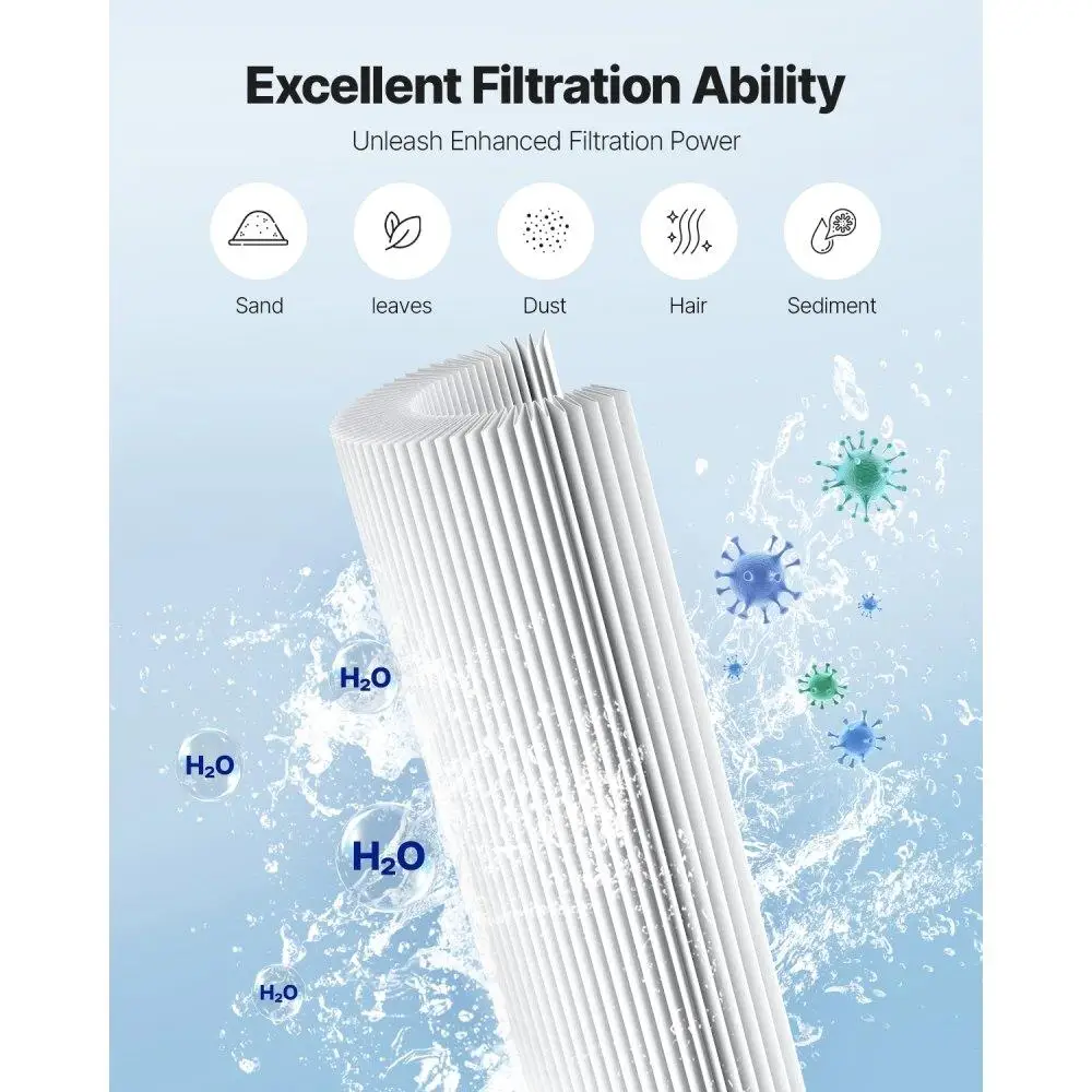 Whirlpool-Poolfilterkartusche, 1,8 m, kompatibel mit PA50-Modell, Wasserfiltration, Ersatzzubehör