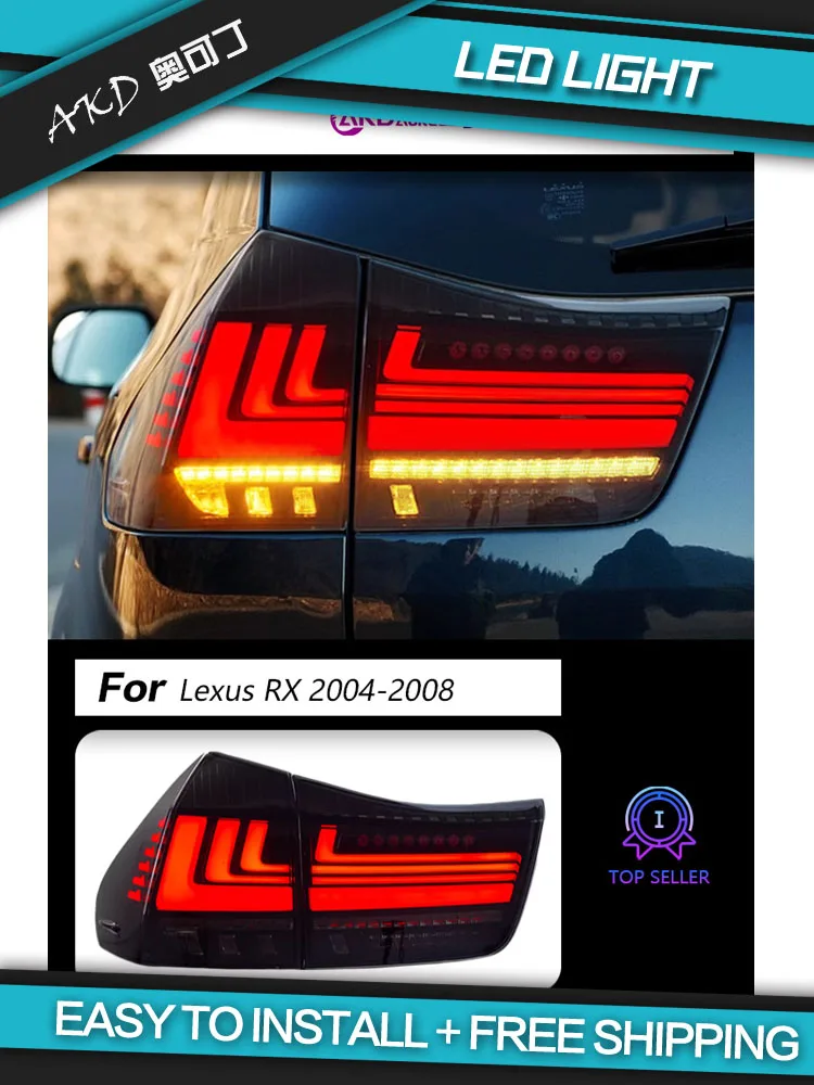 Car Styling Tail Lamp for Lexus RX350 LED Tail Light 2009-2015 RX270 RX300 RX400 Rear Fog Brake Turn Signal  Auto Accessories