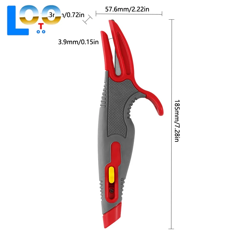 متعددة الوظائف صندوق القاطع قابل للسحب فائدة الفن سكين تفريغ اكسبرس سكين التفاف الغراء مكافحة قطع مكافحة قطع اليد #6